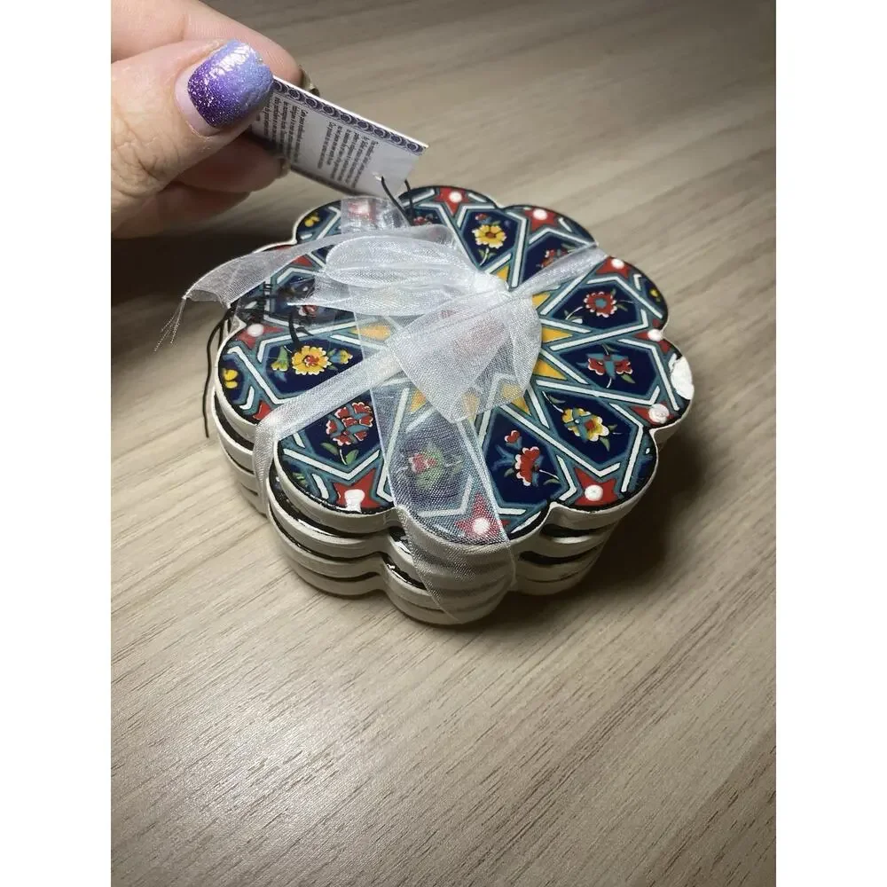 Nakkas Cini Turkey Ceramic Set of 4